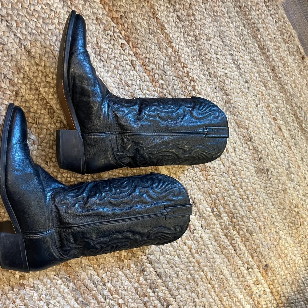 Men’s size 11 D Black cowboy boots - Picture 7 of 11